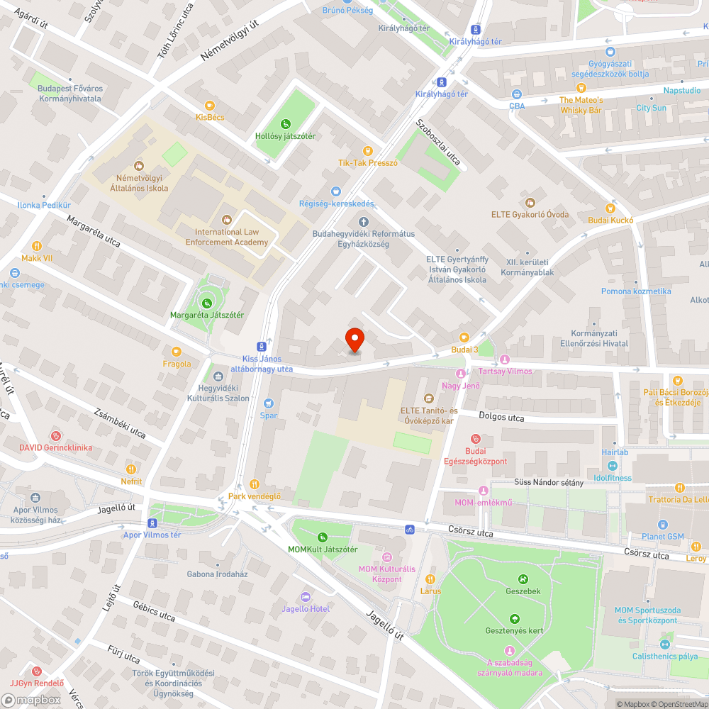 Üres fának való hely bejelentés helye