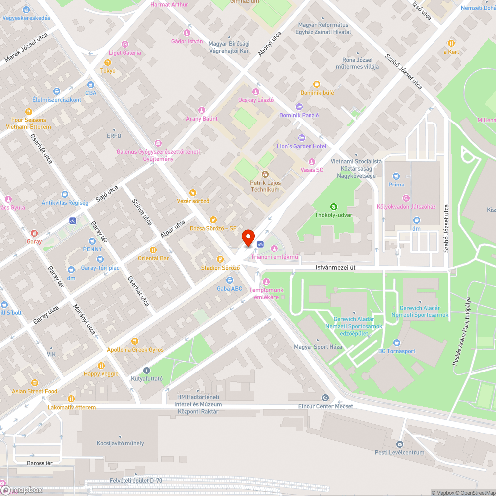 Rendszeresen szemetes buszmegálló bejelentés helye