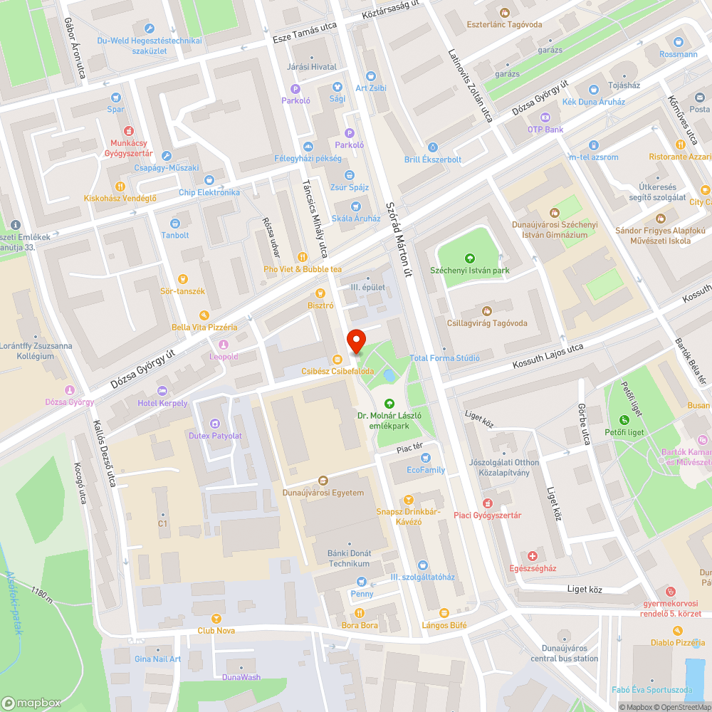 balesetveszélyes "csomópont" bejelentés helye