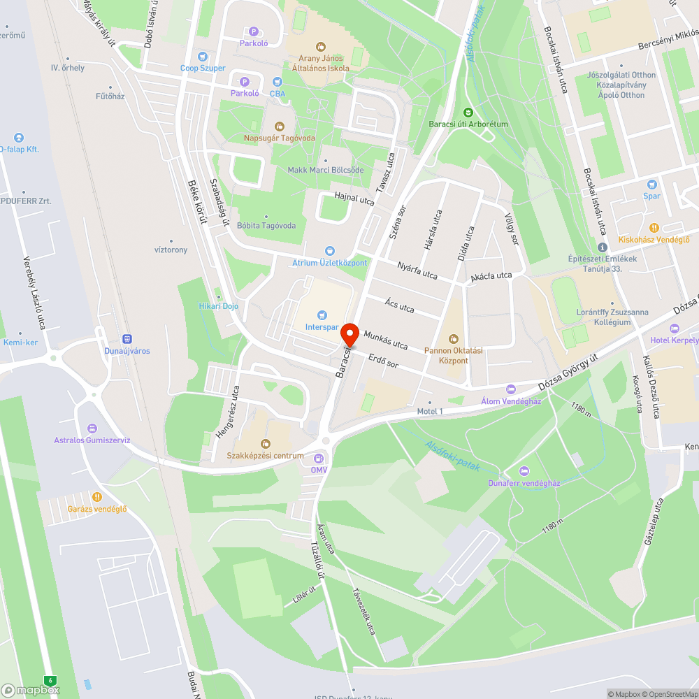 nyitott oszlopajtó bejelentés helye