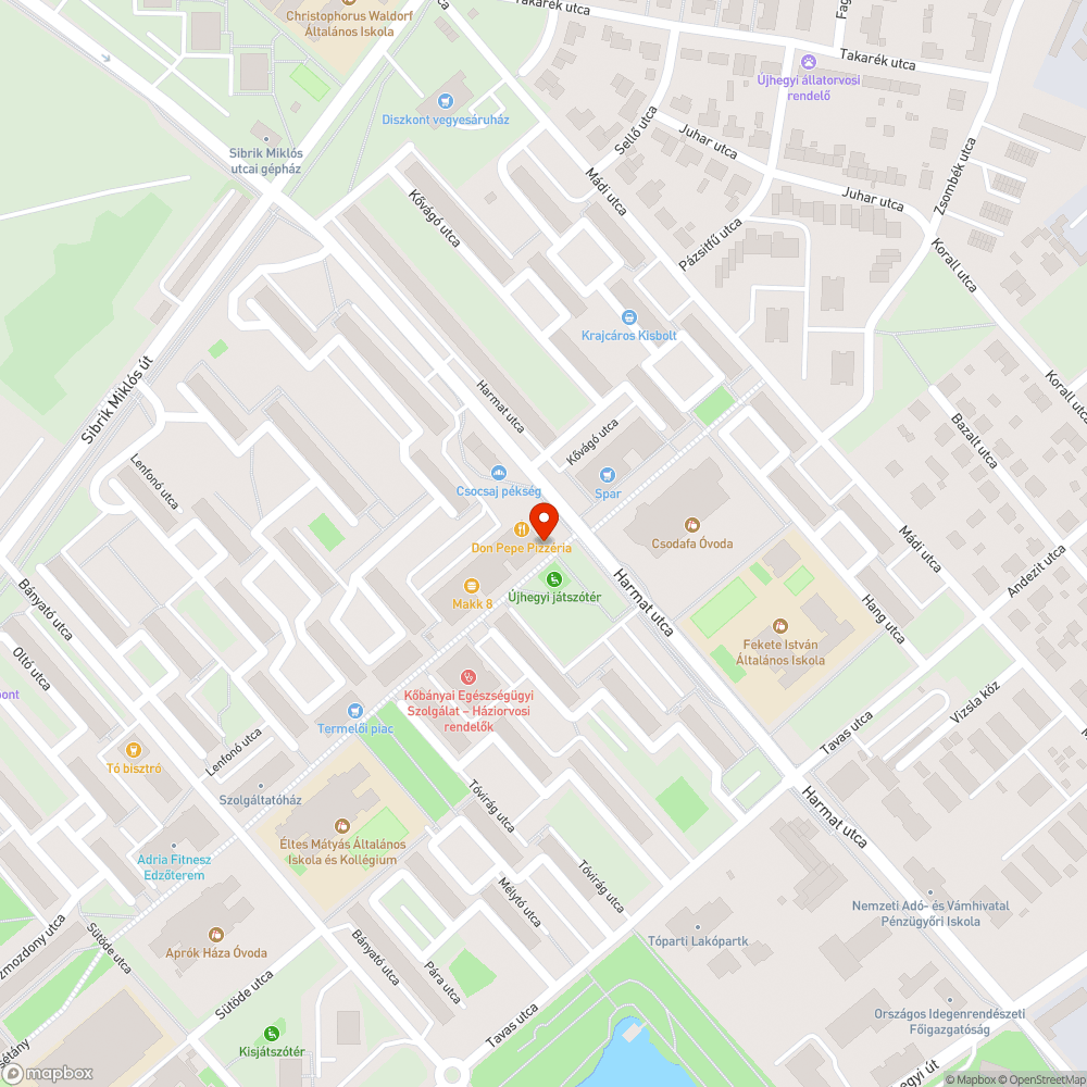 Darázsfészek bejelentés helye