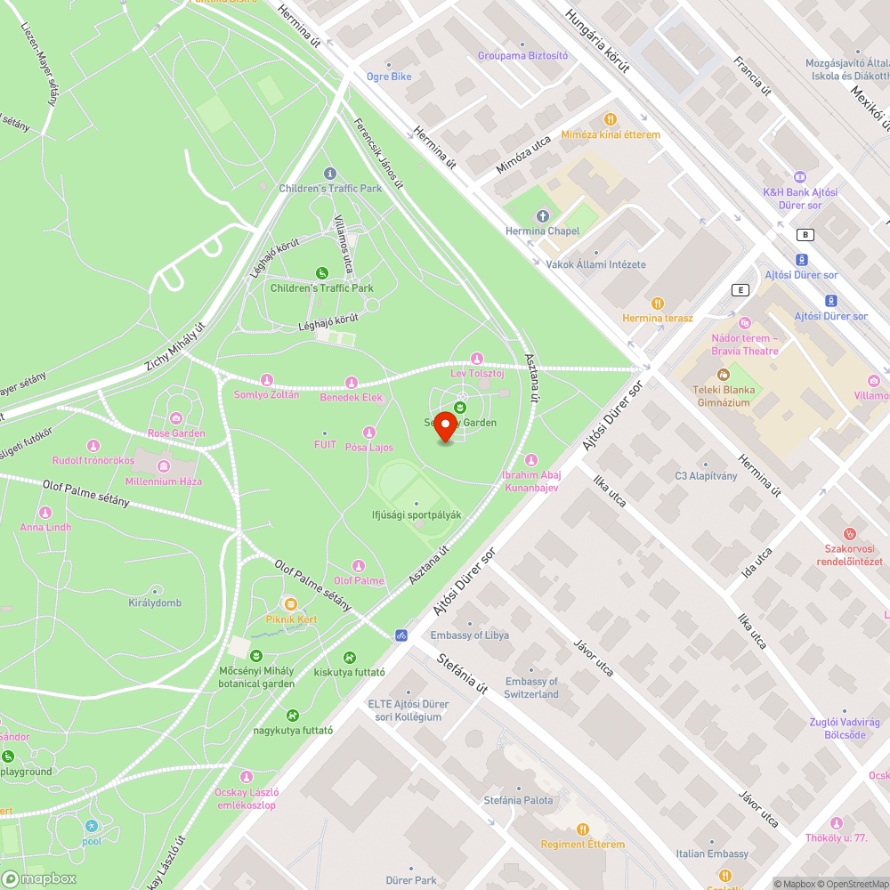 Csikkgyujto a városligeti padok mellett bejelentés helye