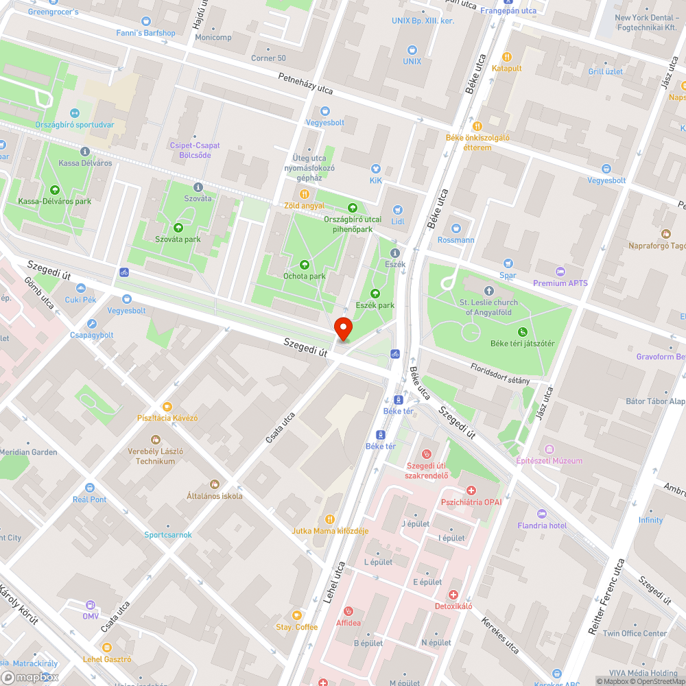 Iszap a kerékpárúton bejelentés helye