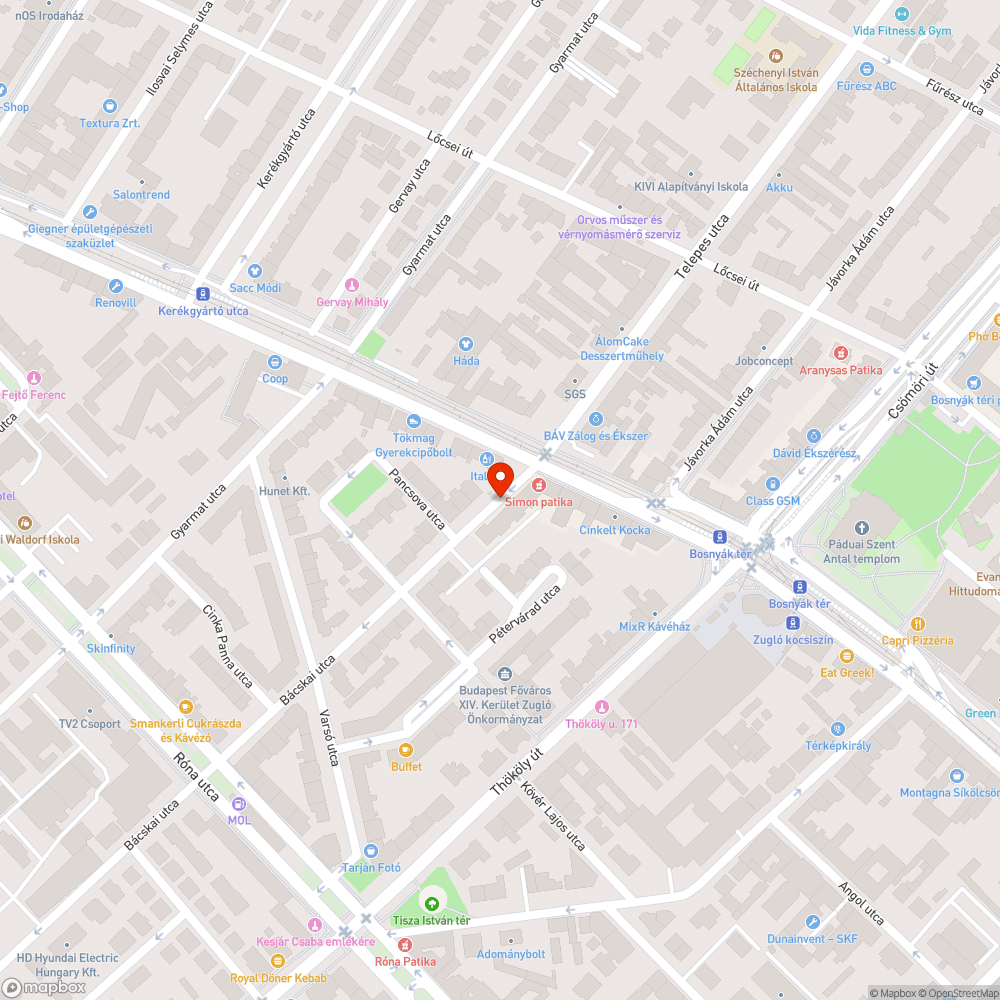 Hiányzó fa hely bejelentés helye