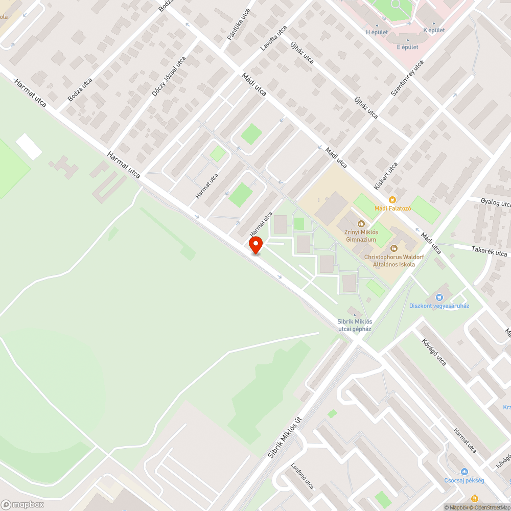 Ferde, kidőlni akaró 30-as tábla bejelentés helye