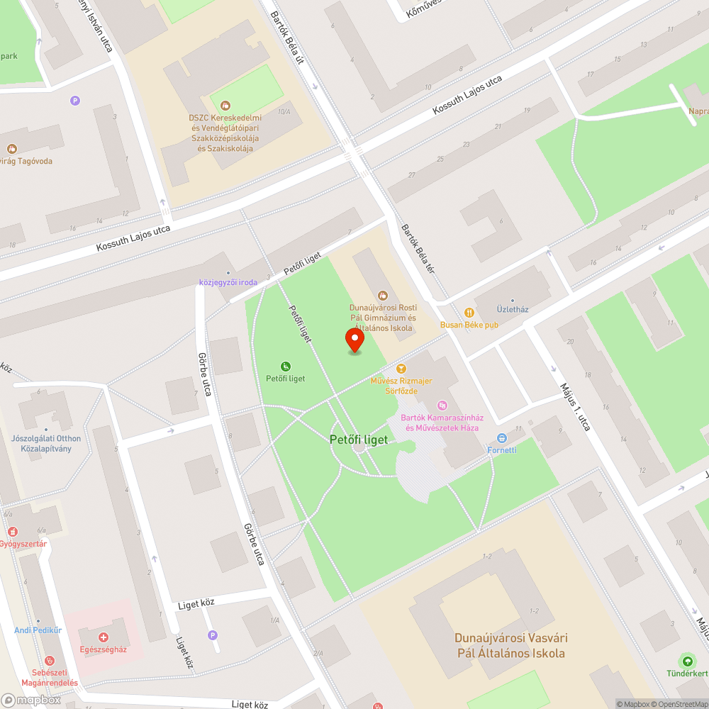 paddeszka és háttámla nélküli pad bejelentés helye