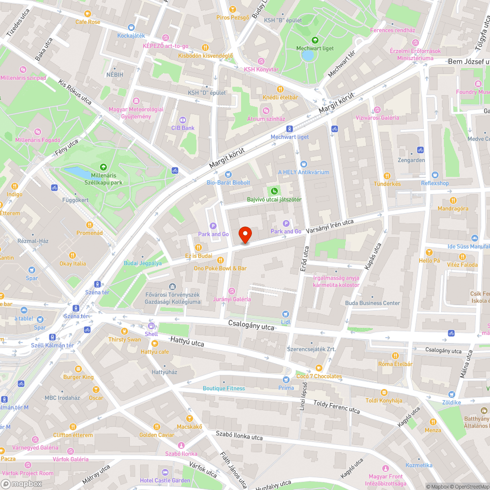 Bokatörő járda bejelentés helye