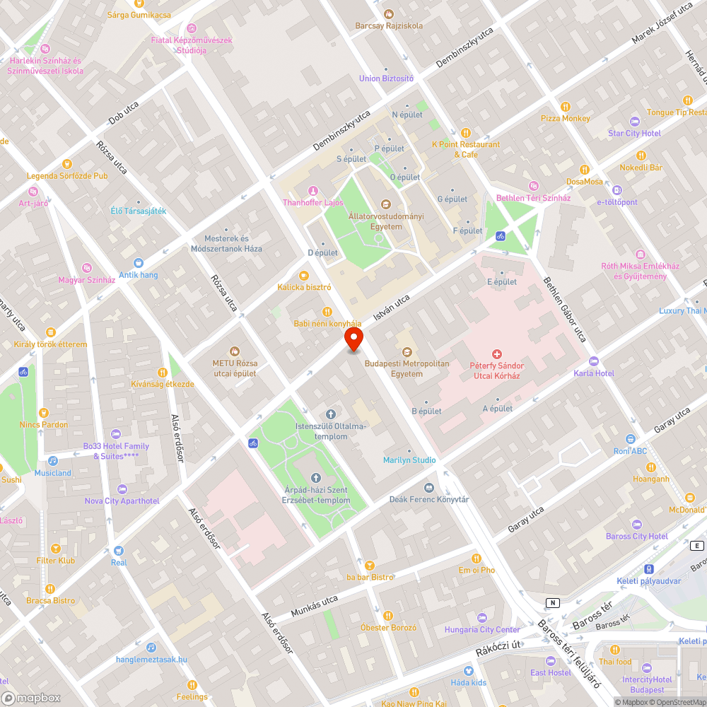 Kiszáradt fa bejelentés helye