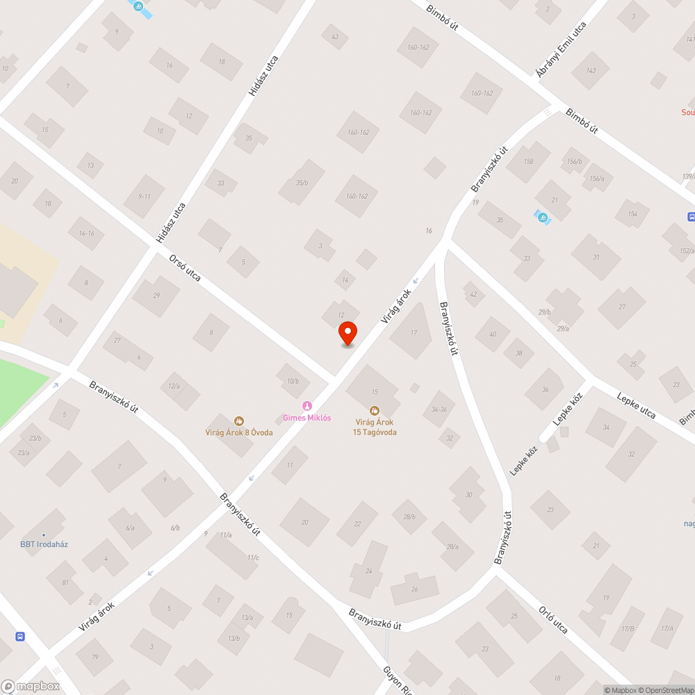 Veszélyes csatornafedő bejelentés helye