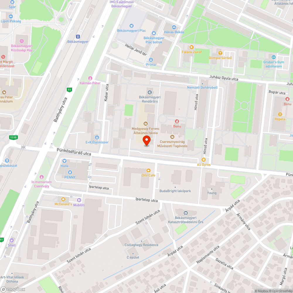 Meghalt fák bejelentés helye