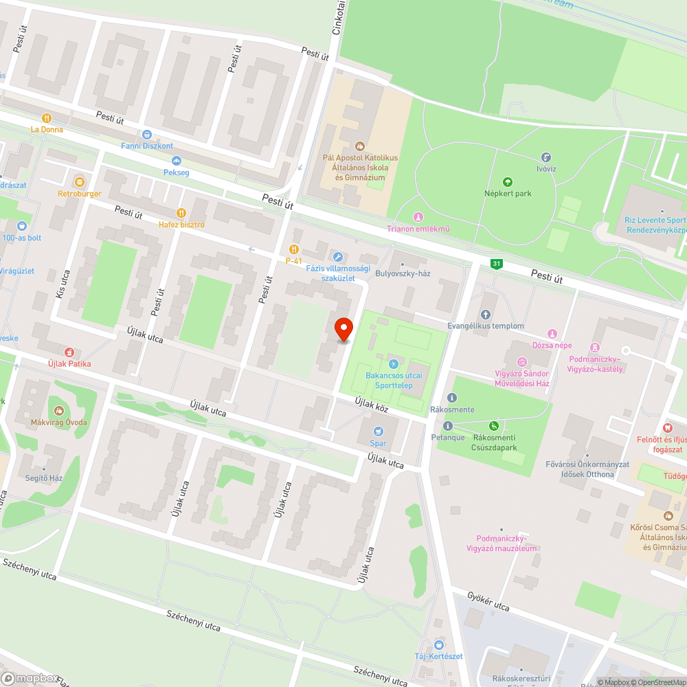 Hatalmas kátyú az út közepén bejelentés helye