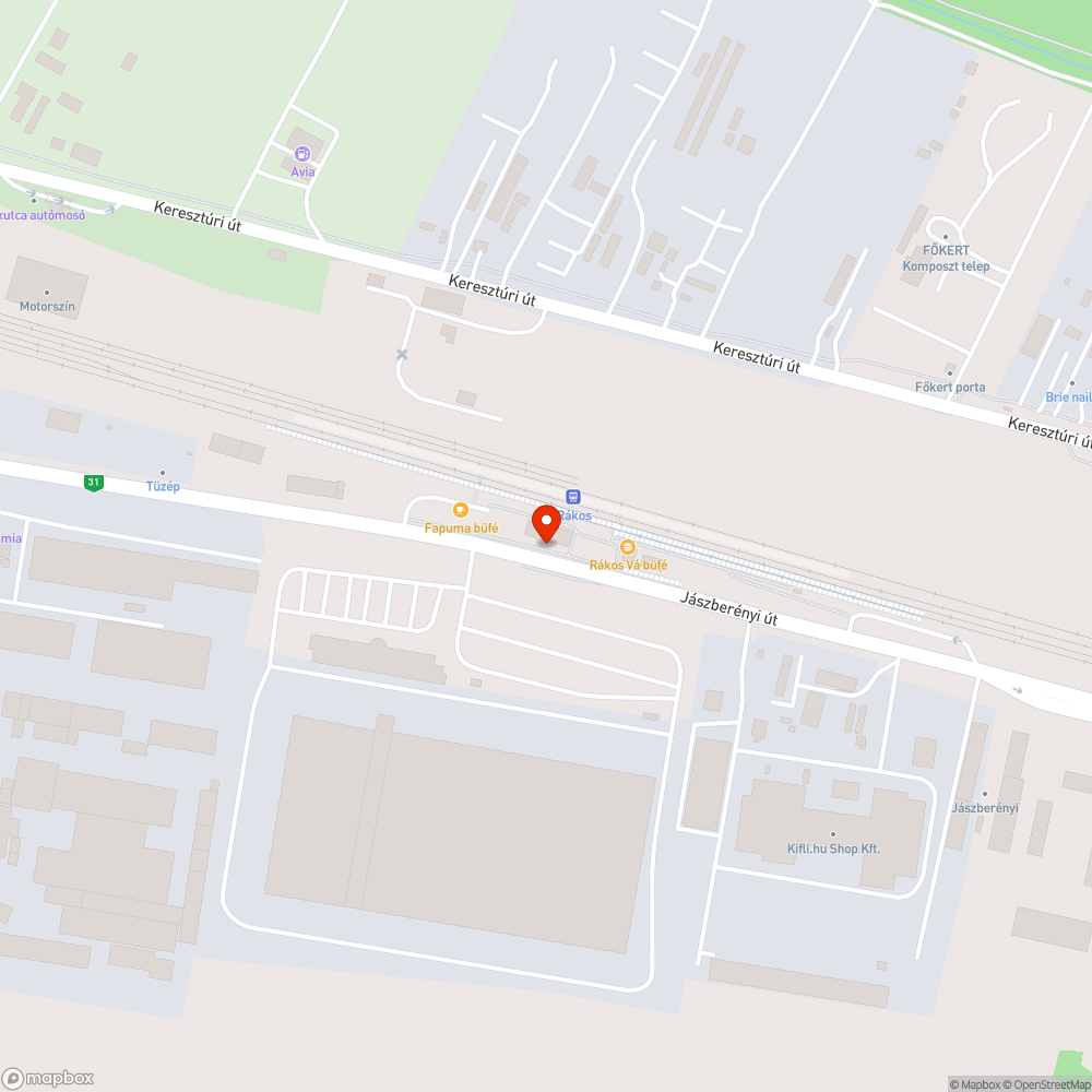 Összefirkált buszmegálló bejelentés helye