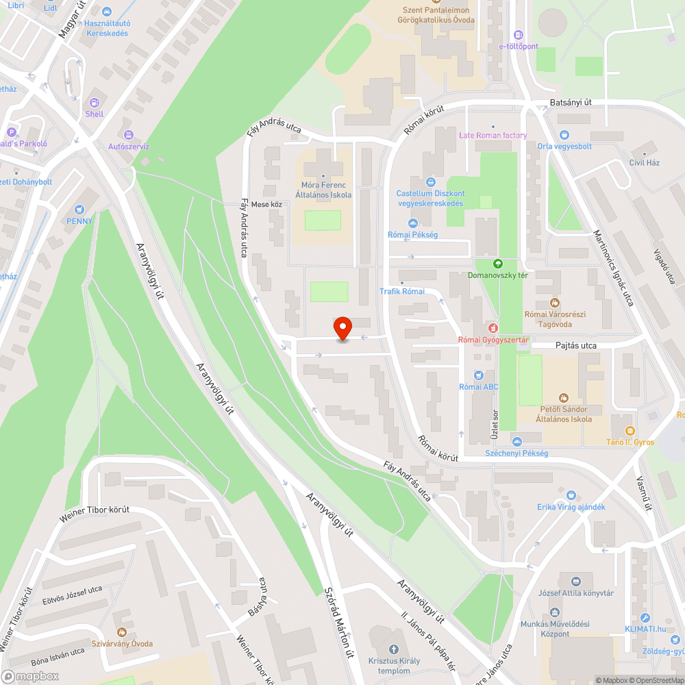 zöldterületi parkolás bejelentés helye