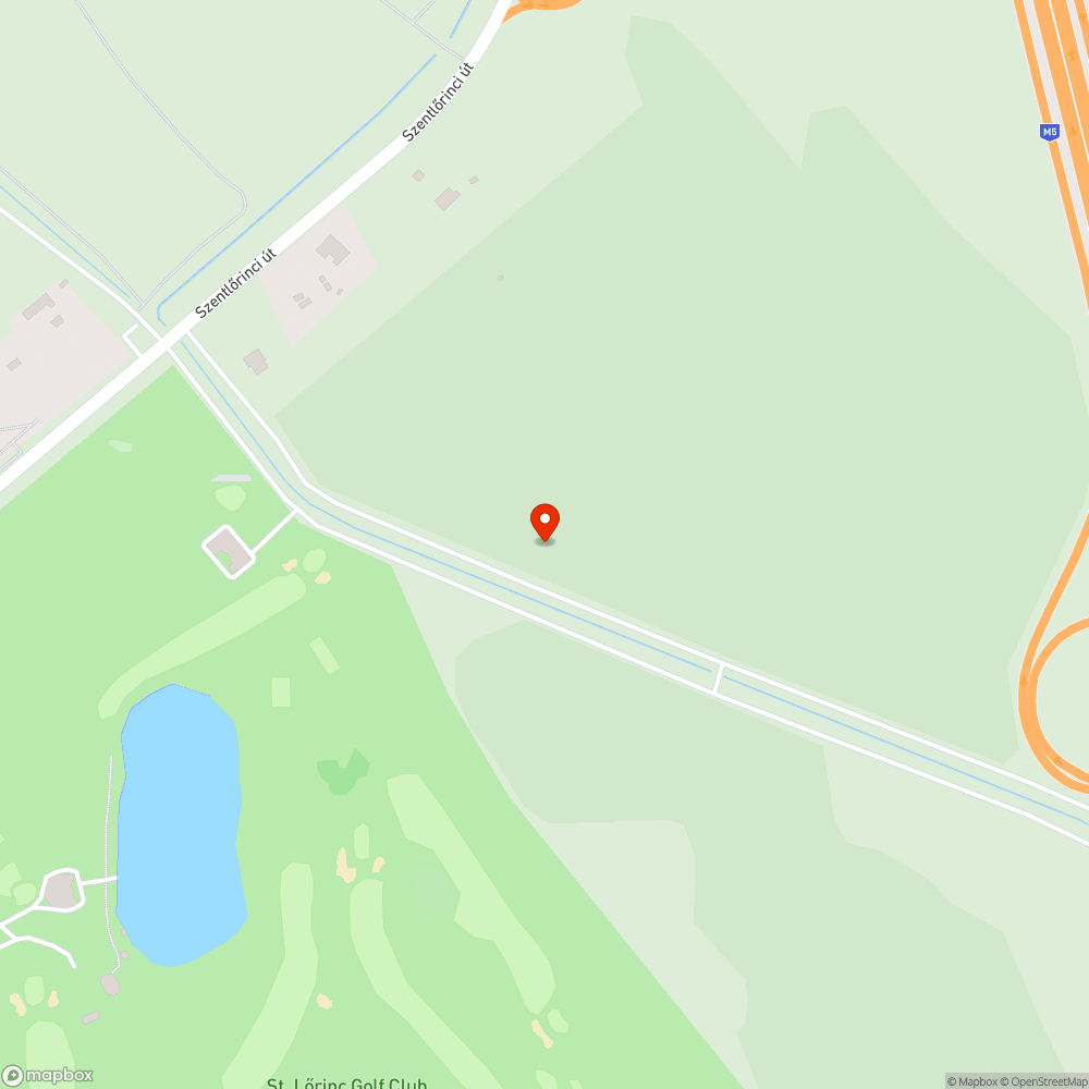 Illegális szemét a Szentlőrinci út mentén bejelentés helye