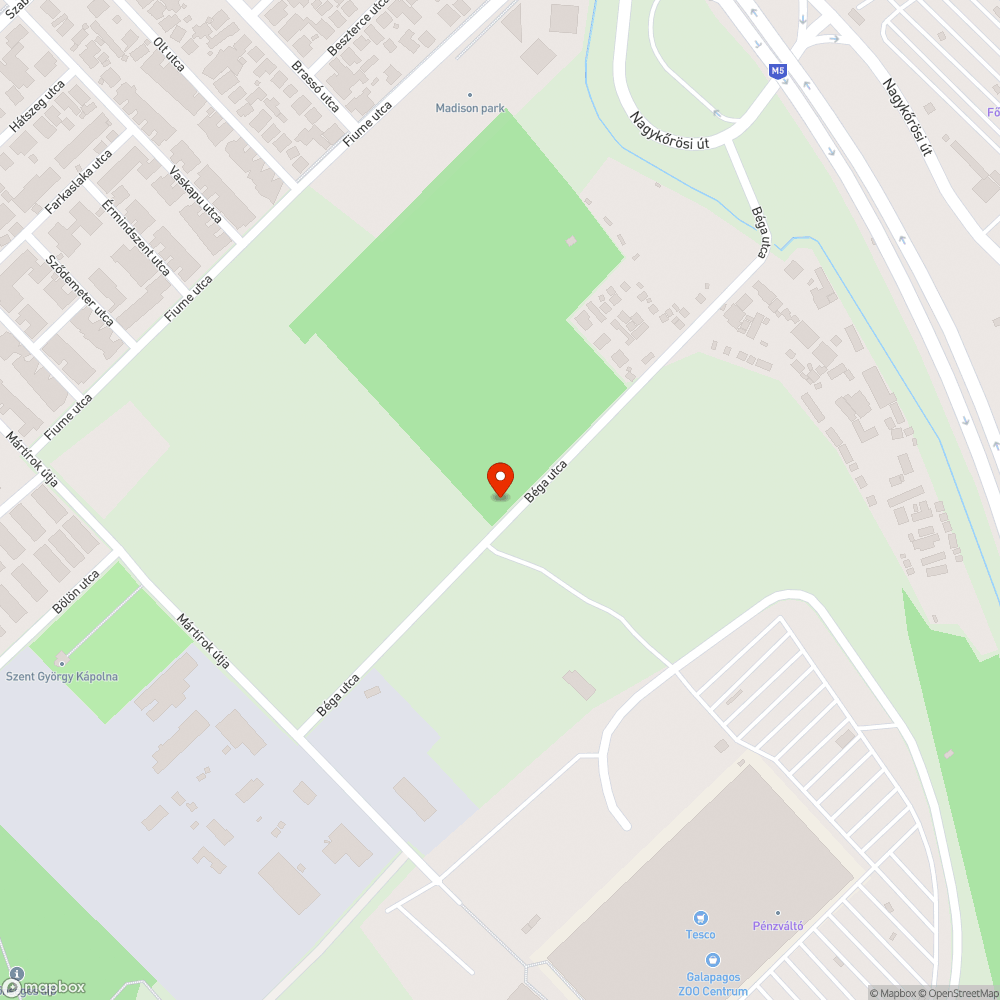 Illegális szemét a Béga utca mentén bejelentés helye