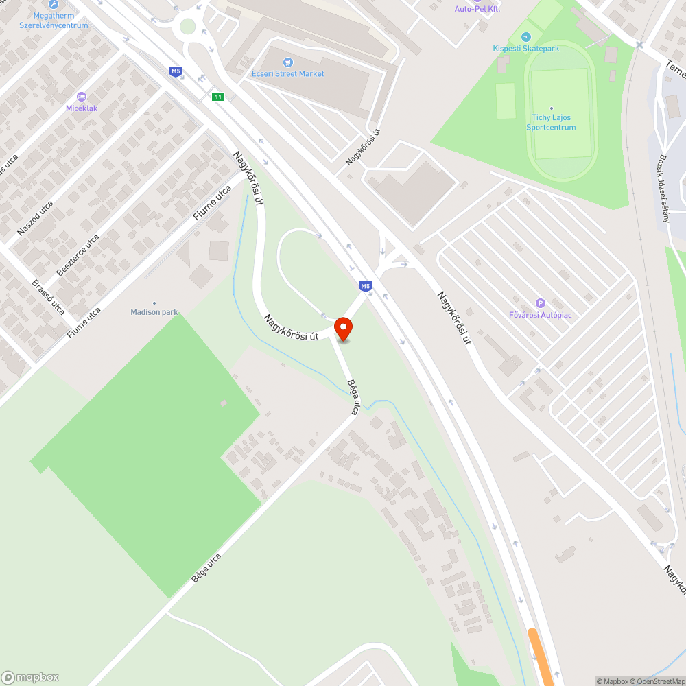 Illegális szemét a Béga u. 3-nál bejelentés helye