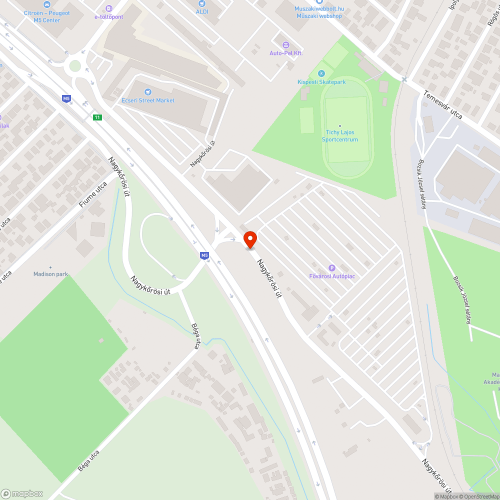 Illegálisan lerakott szemét bejelentés helye