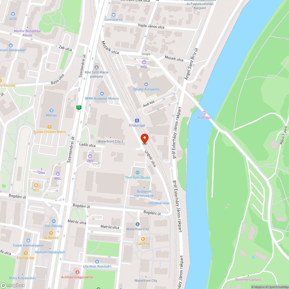 A vaksötét Ladik utca bejelentés helye