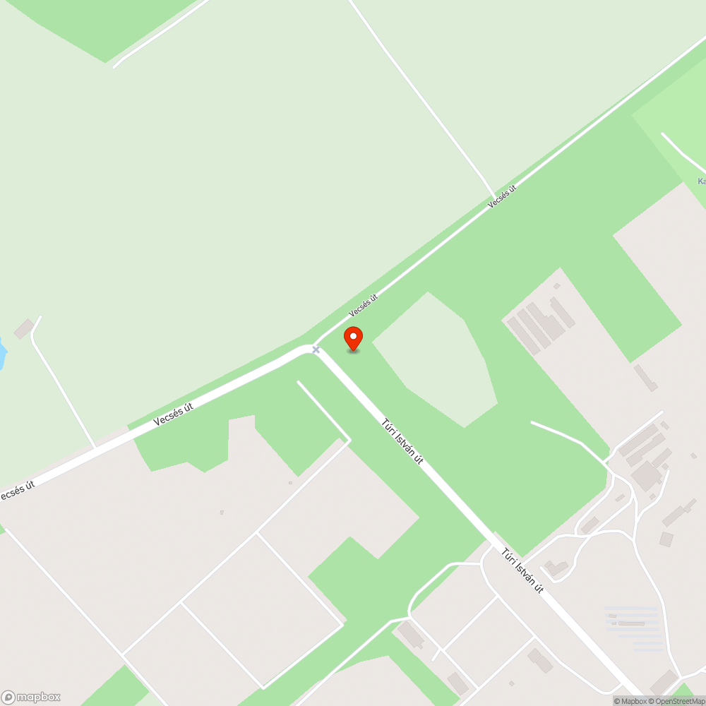 Veszélyes hulladék a Túri István út mentén bejelentés helye