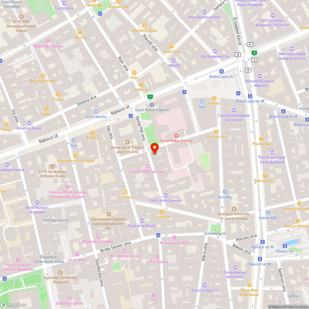 Kidőlt parkolásgátló bejelentés helye