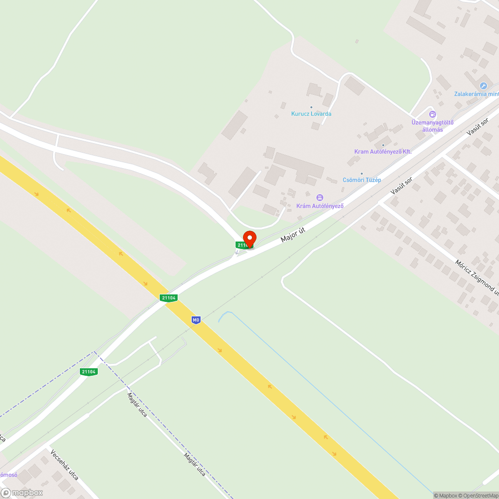 kerékpárút forgalomtechnikai hiba bejelentés helye