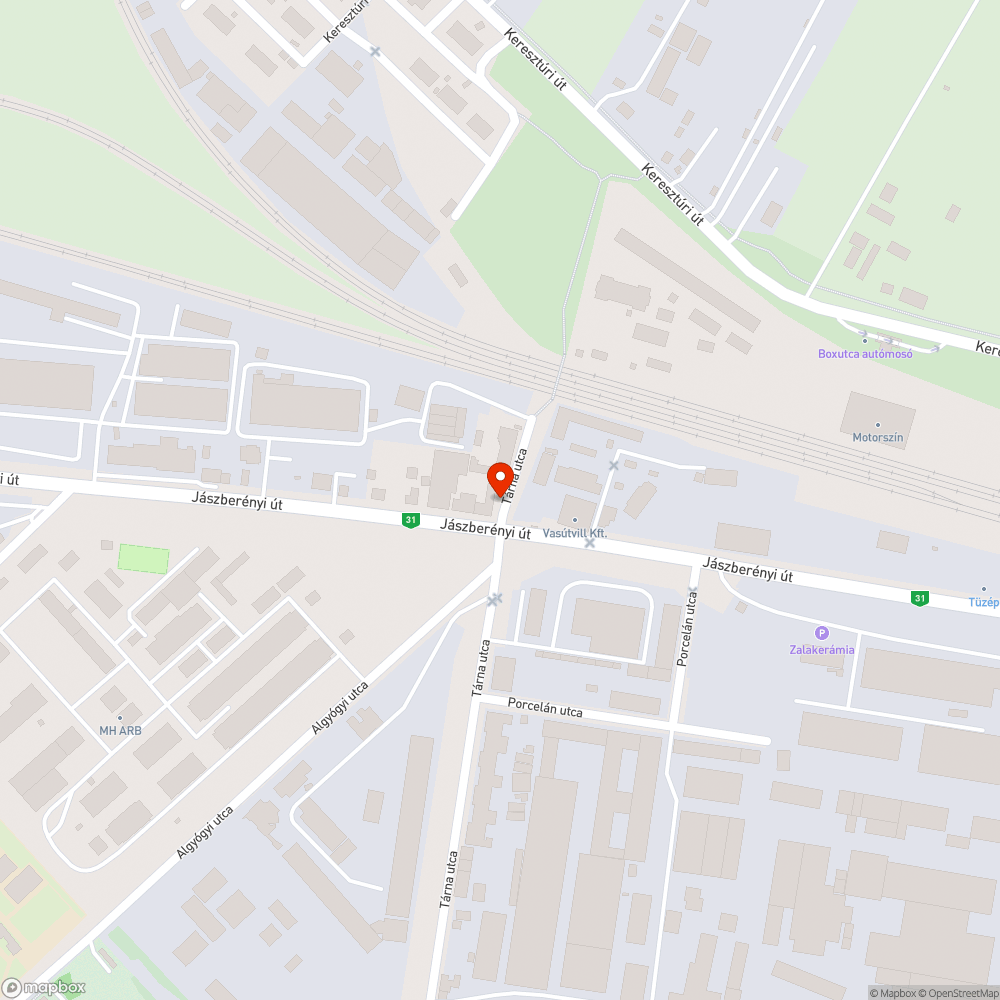 Járhatatlan járda bejelentés helye