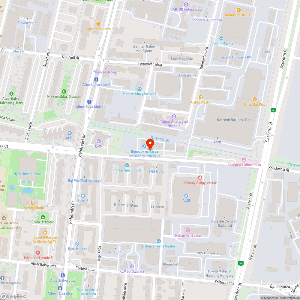 Elhagyott Alfa 147 bejelentés helye