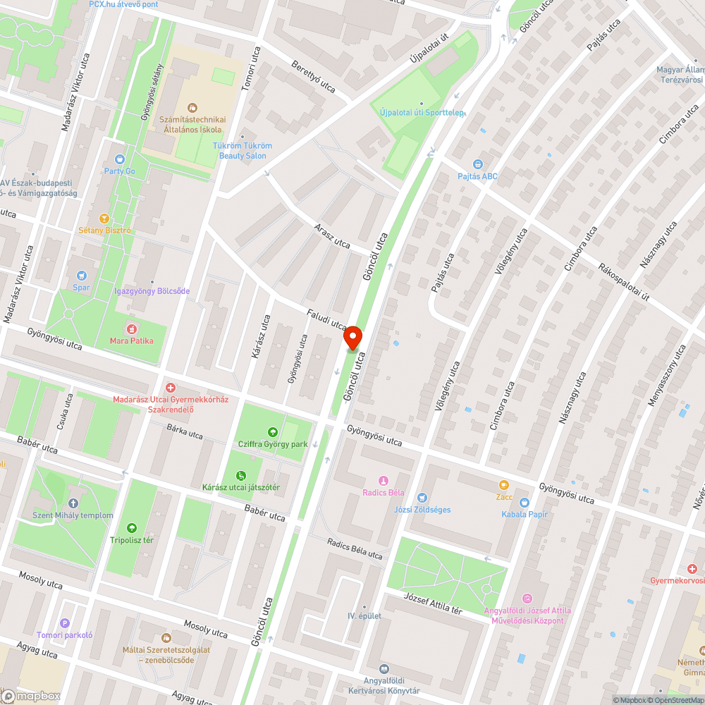 Balesetveszélyes kerékpársáv bejelentés helye