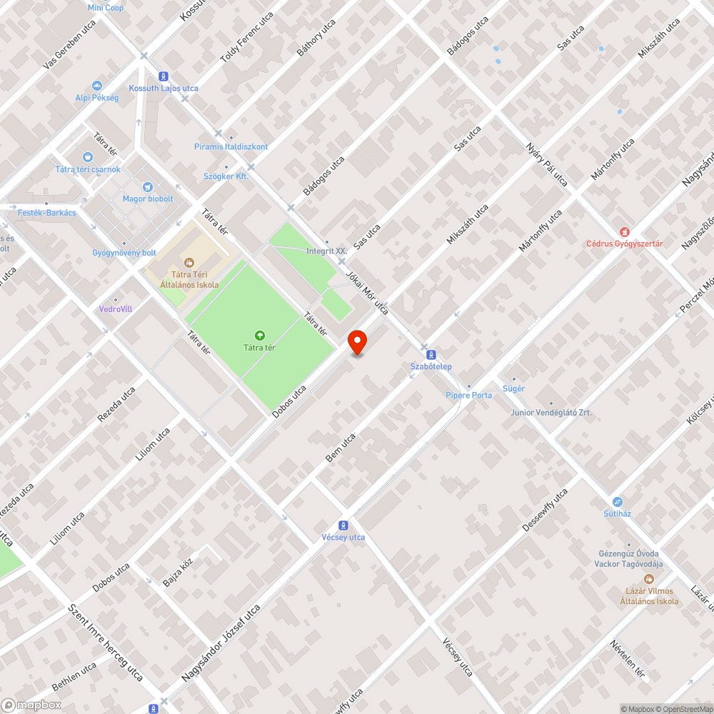 Elhagyott autó bejelentés helye