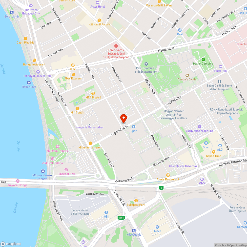 Bicikliút a Keleti pályaudvar és a Közvágóhíd között - III (Vágóhíd utca) bejelentés helye