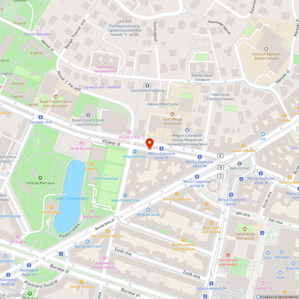 Botlásveszélyes fedlap a Villányi úton bejelentés helye