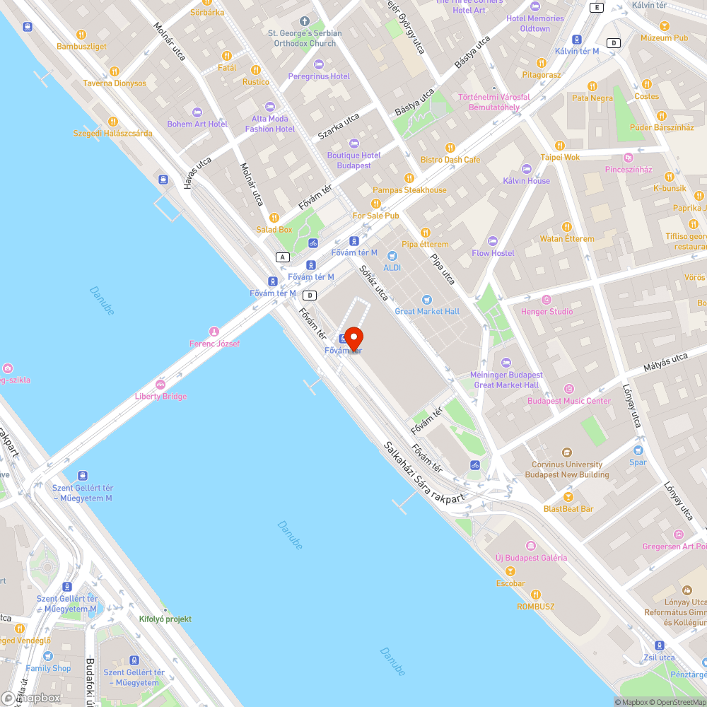 Beszakadt aknafedél a Fővám téren bejelentés helye