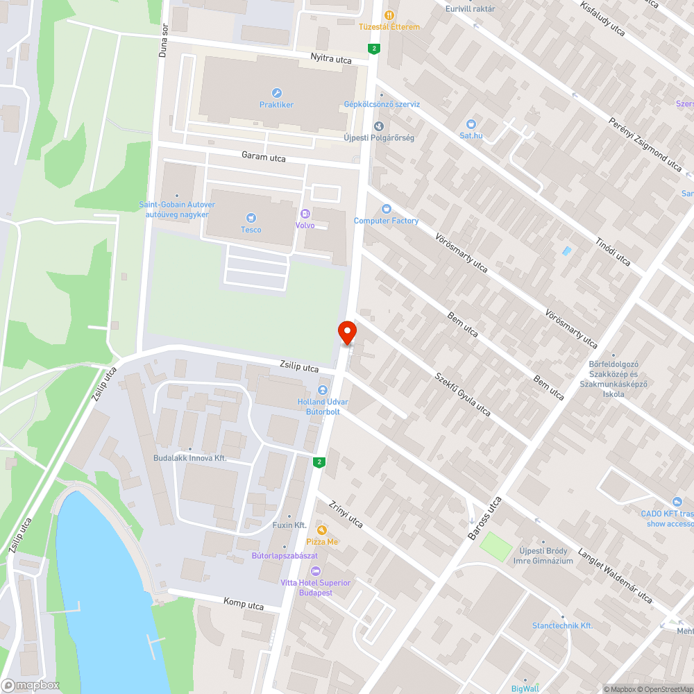 Kidöntött poller bejelentés helye