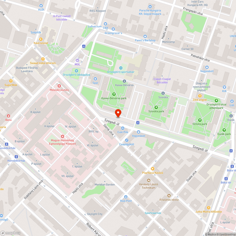 Hűtőszekrény kidobva a Gömb utcai kerékpárút mellett bejelentés helye