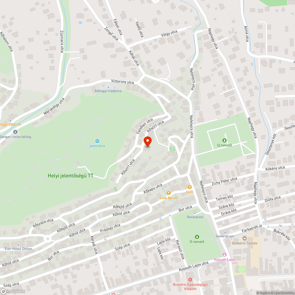 elhagyott autó bejelentés helye