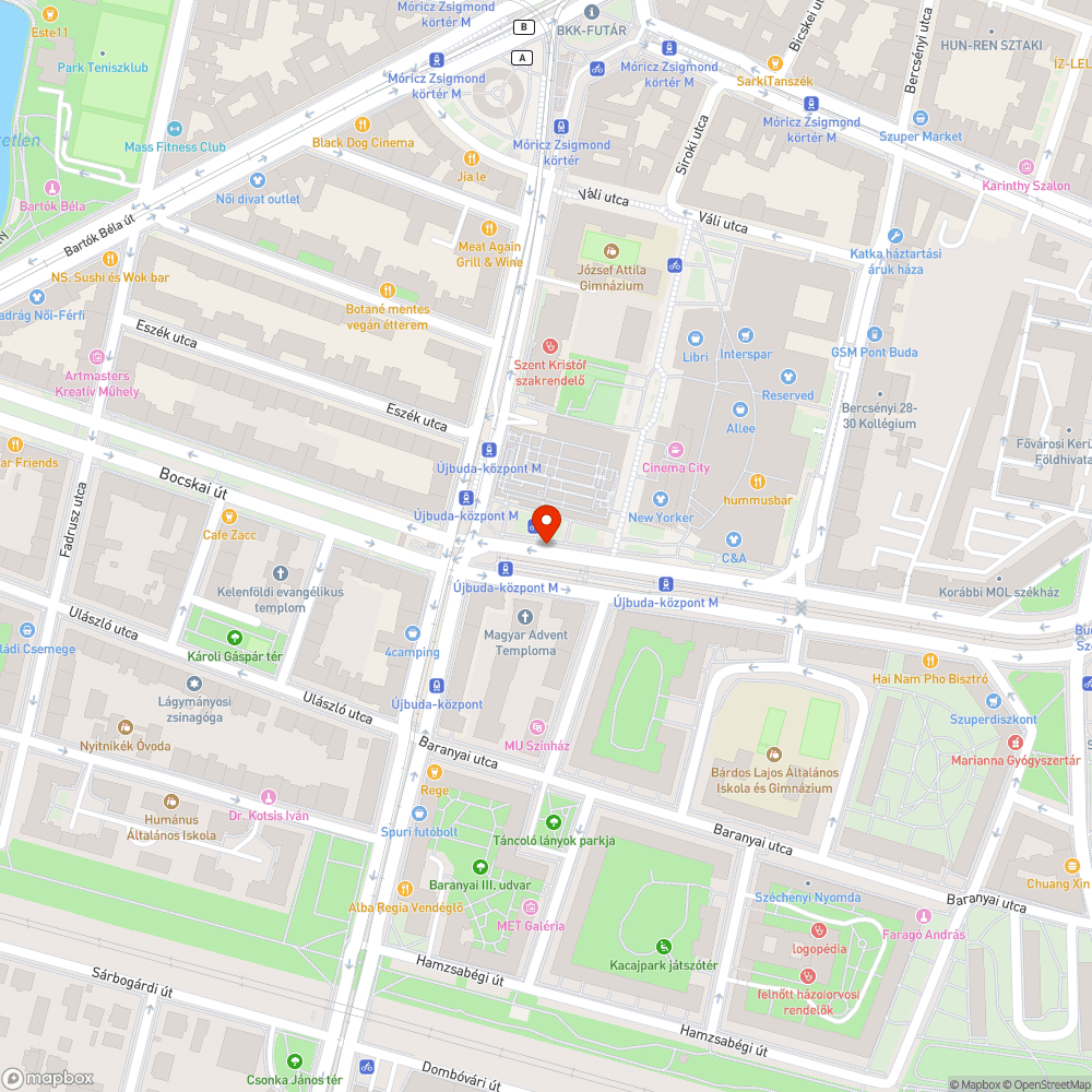 Rövidesen beszakadó víznyelő, nyomvályús buszmegálló Újbuda központnál bejelentés helye