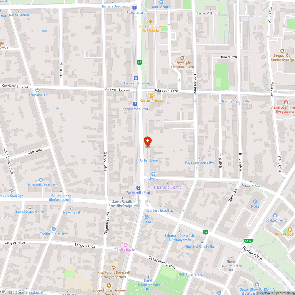 Hibás aszfalt a József Attila sugárúton bejelentés helye