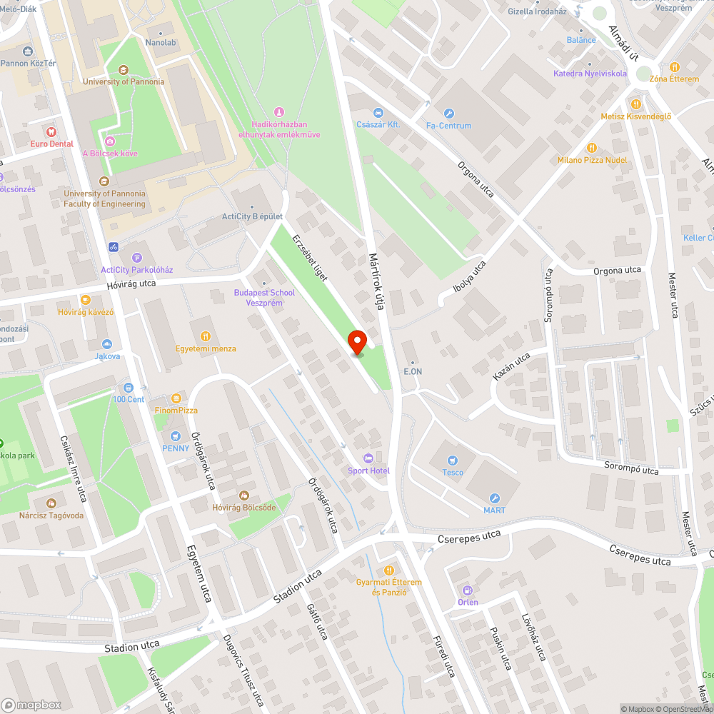 ÖSSZETÖRT JÁRDA bejelentés helye