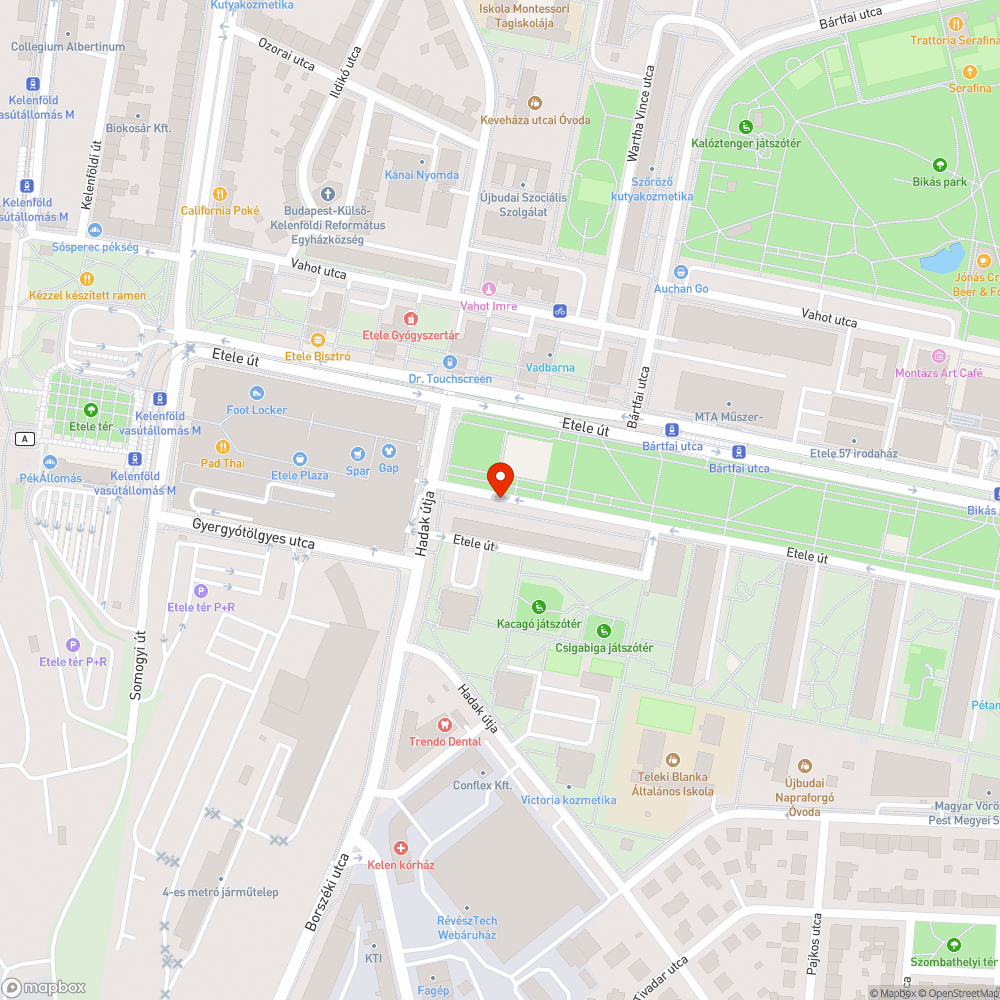 Szemét bejelentés helye