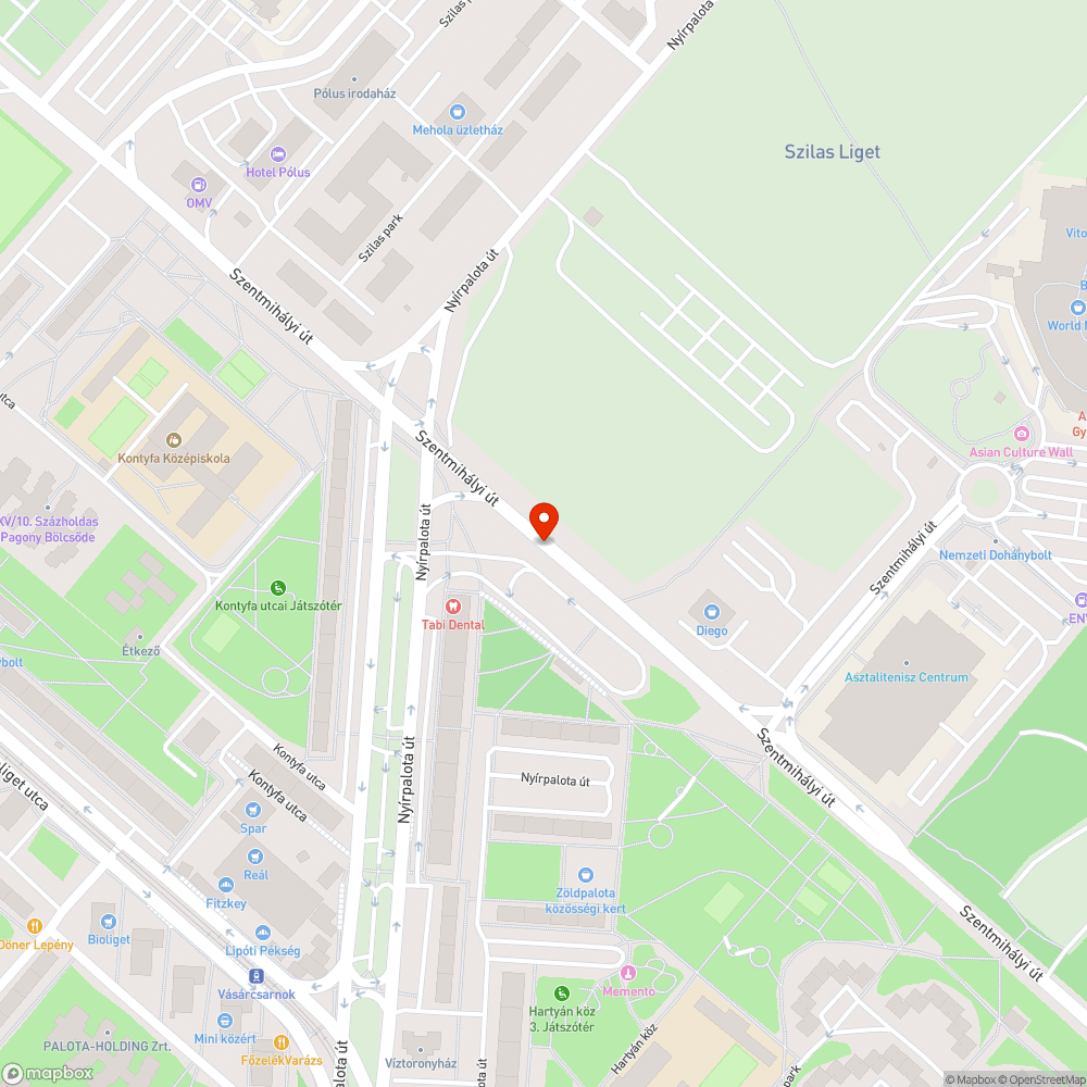 Koszos busz bejelentés helye