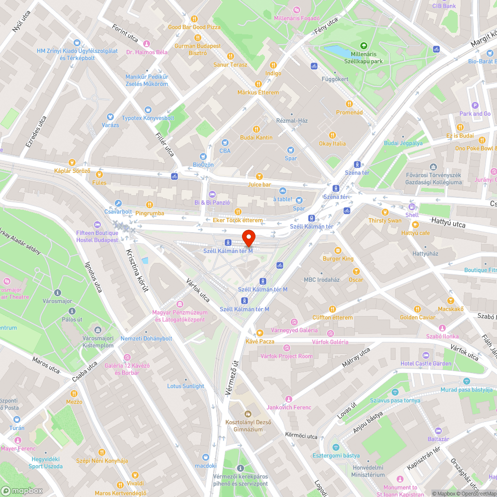 Újabb törött kuka, Széll Kálmán tér bejelentés helye