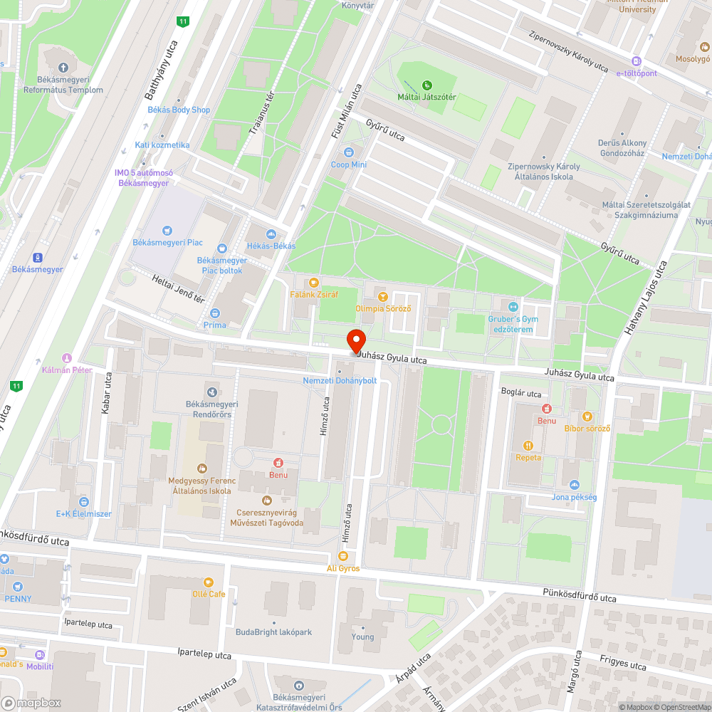 Üvegszilánkok bejelentés helye