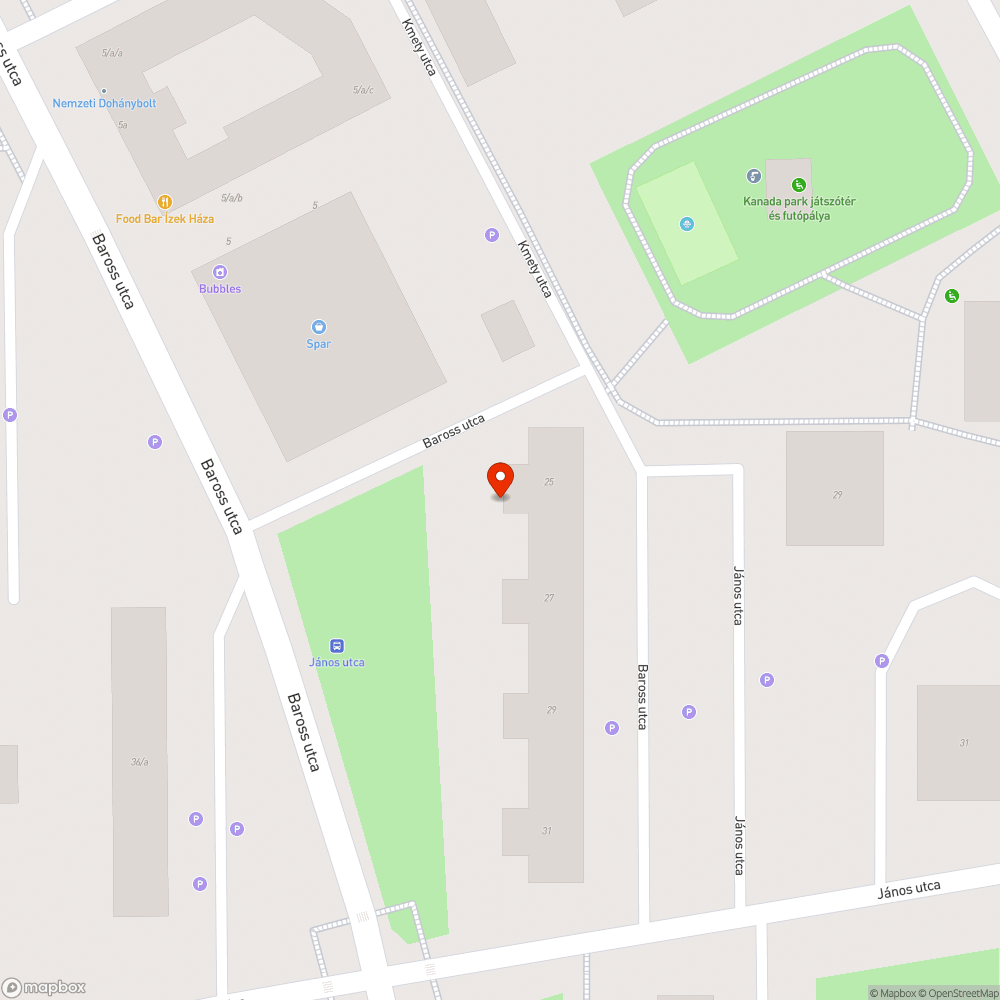 Kátyú bejelentés helye