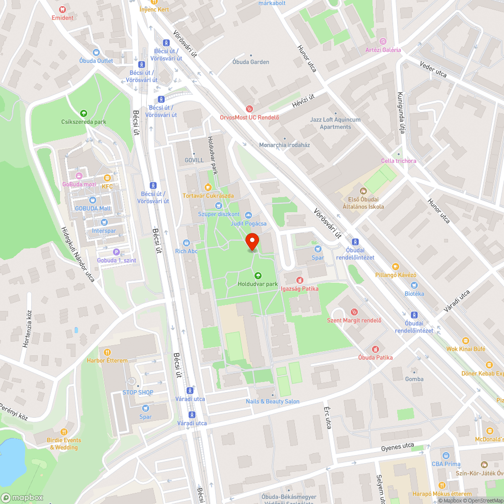 Füvesítési és vízelvezetési hiányosságok a Holdudvarban bejelentés helye