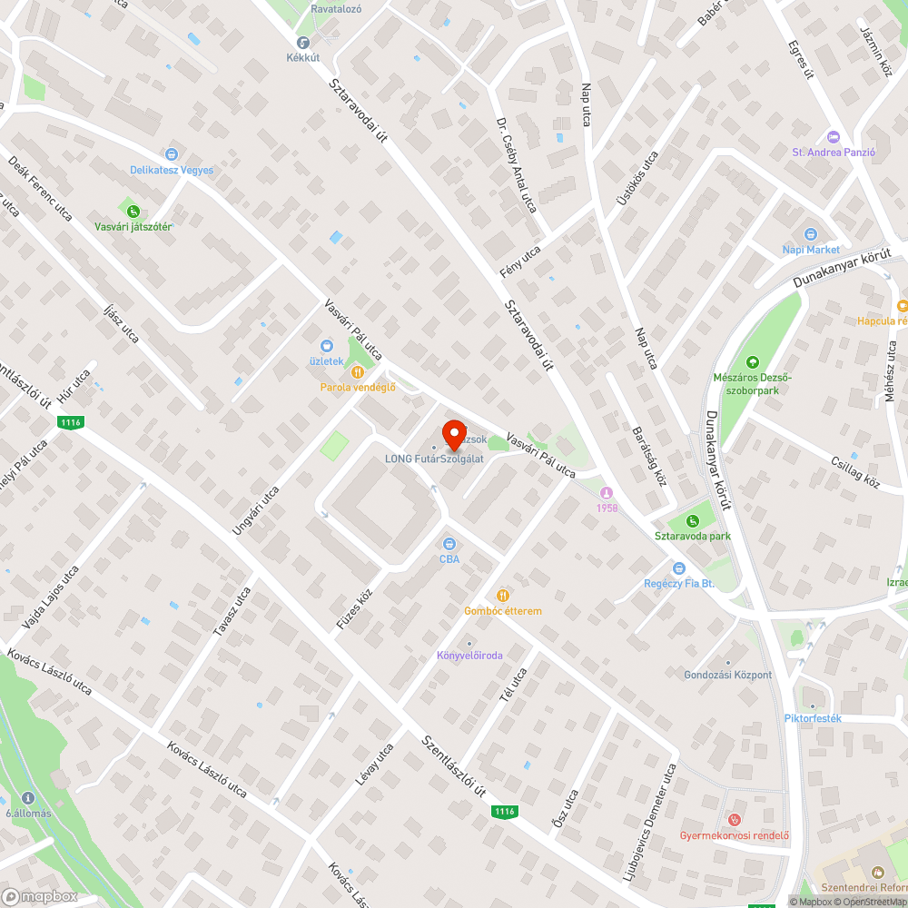 Villogó utcai lámpa bejelentés helye