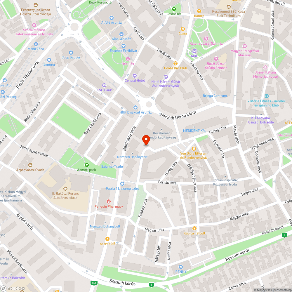 Megsüllyedt csatornafedelek a Forrás utcában bejelentés helye