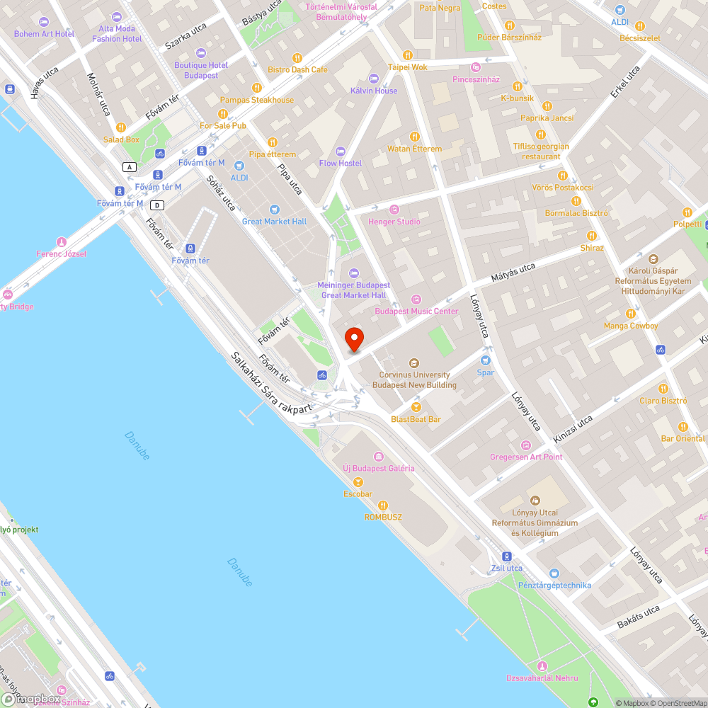 Kidőlt fém parkolásgátló a Corvinus gyógyszertárnál bejelentés helye