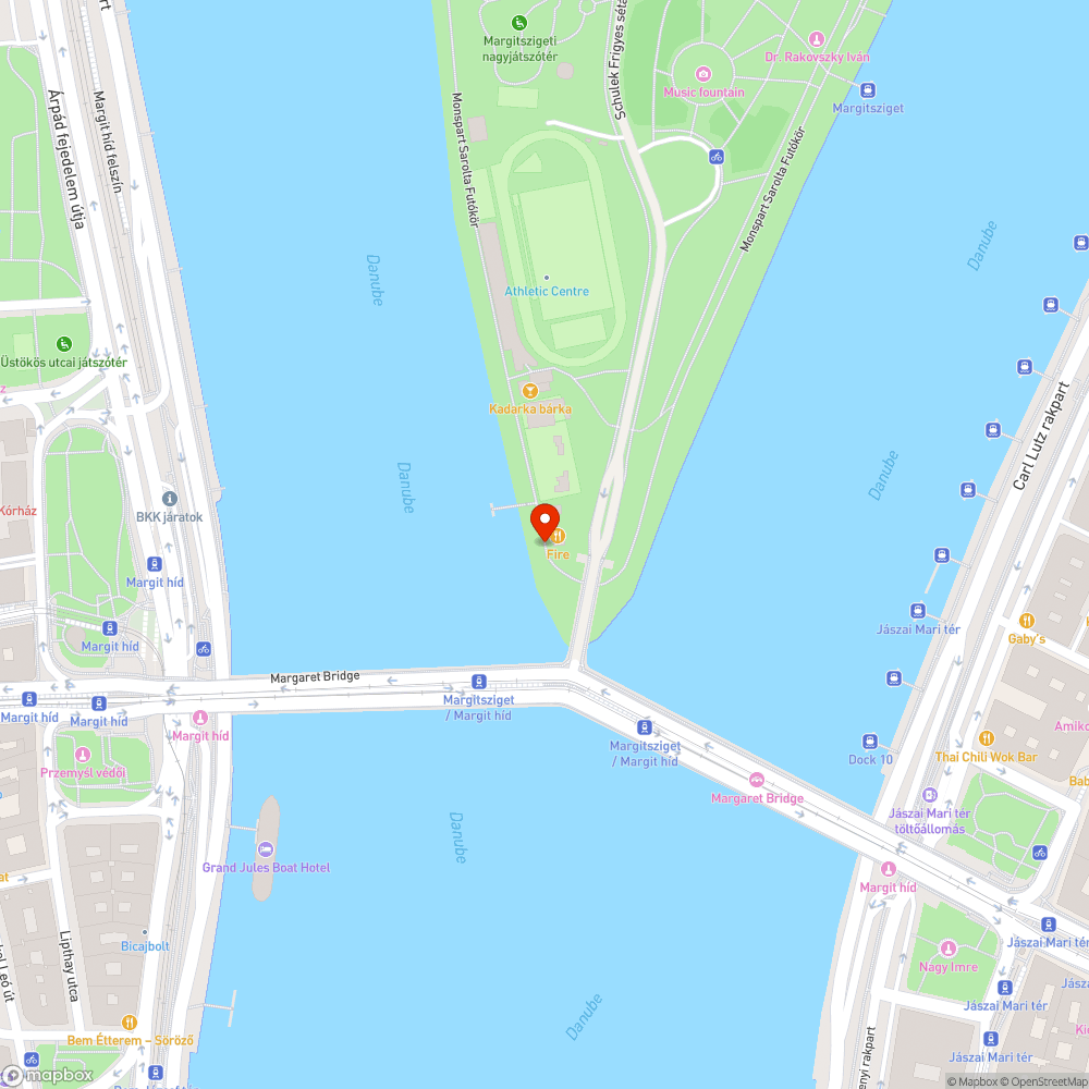 Villogó lámpa a Margitszigeten bejelentés helye