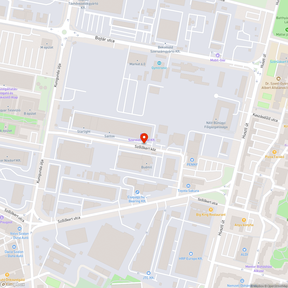 Roncsautó bejelentés helye