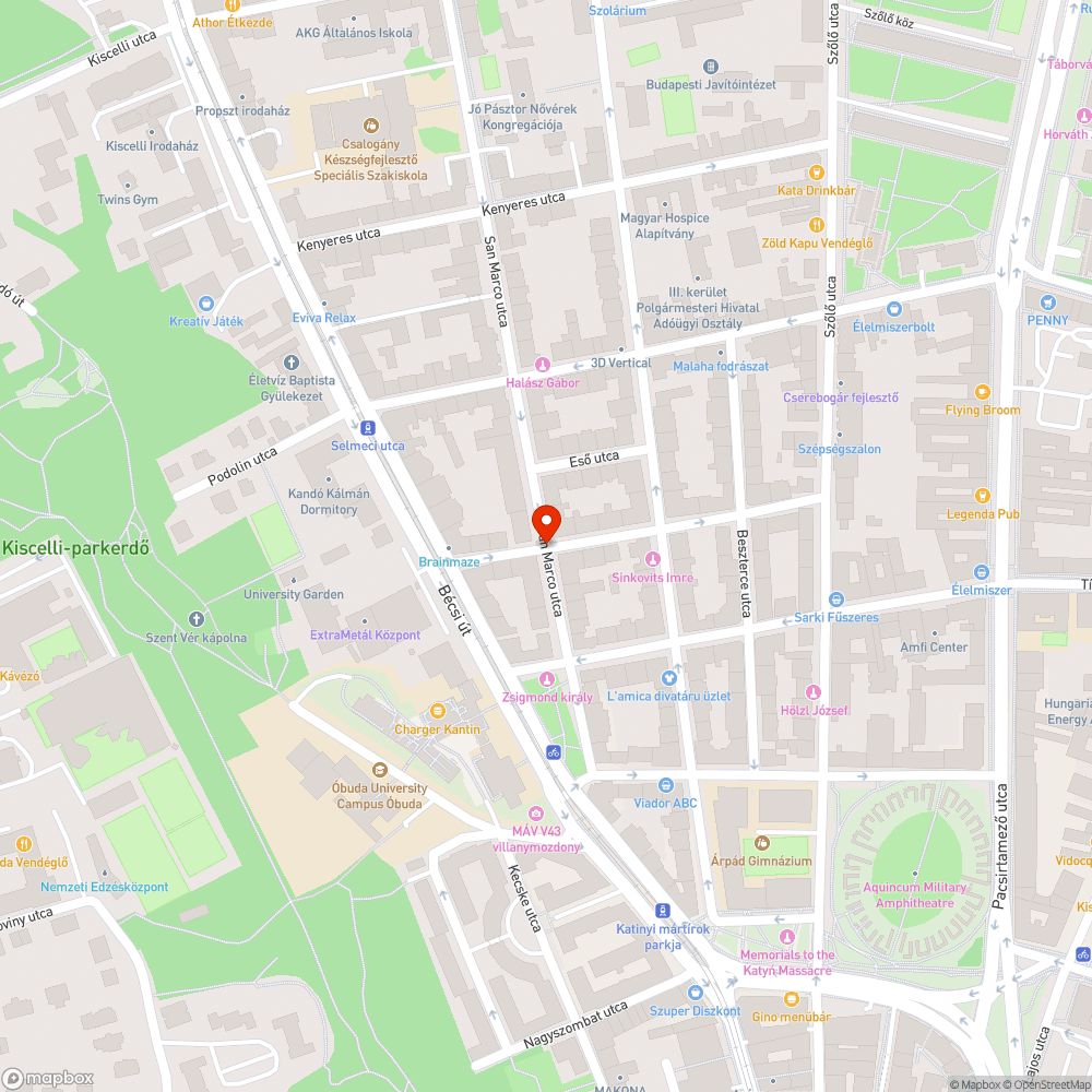 Szemétkupac San Marco - Szomolnok utca sarkán bejelentés helye